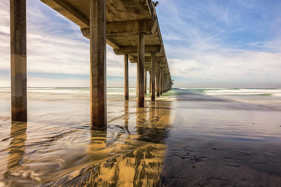 Pier Photograph - Pier And Shadow by Joseph S Giacalone