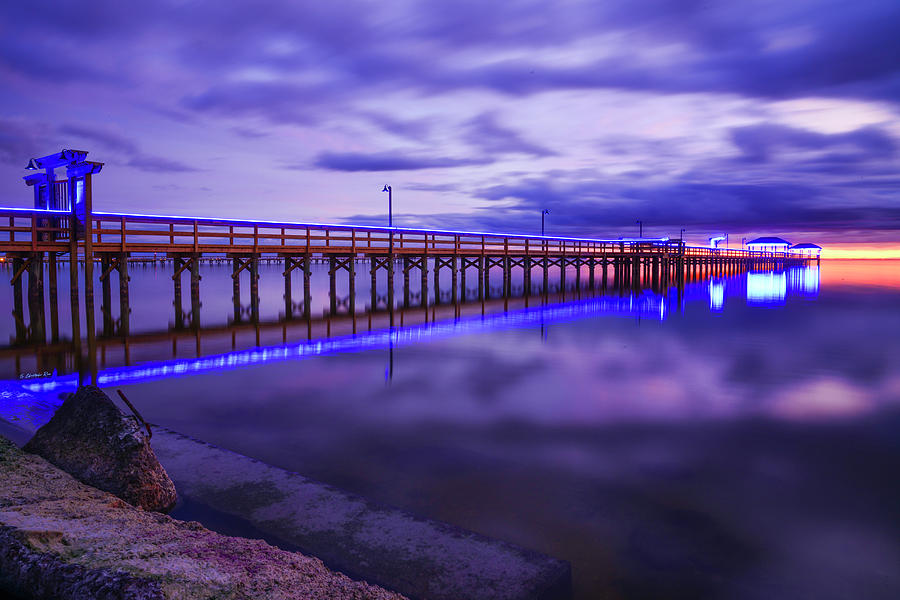 Pier Blues I Photograph by Christopher Rice