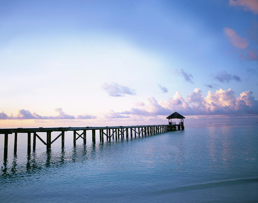 Pier In Indian Ocean Photograph by Buena Vista Images