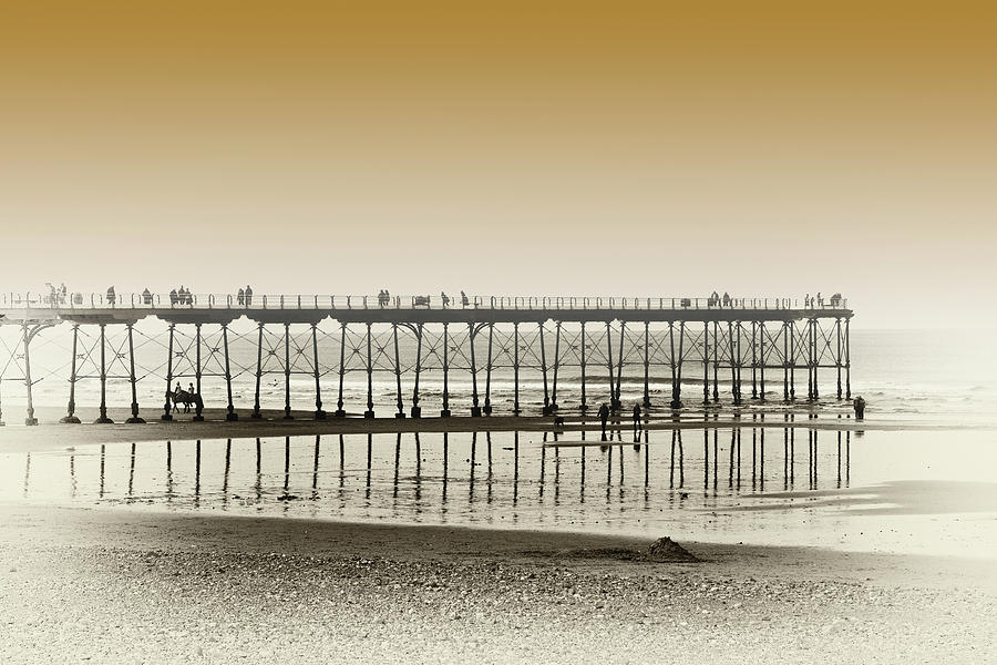 Pier In The Mist Photograph by Jeff Townsend