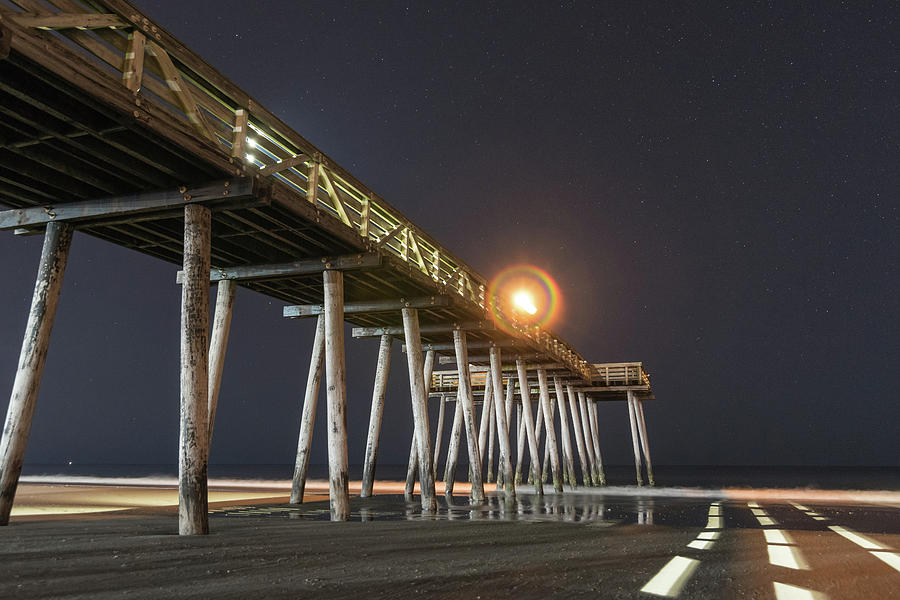 Pier into the Night Photograph by Kristopher Schoenleber