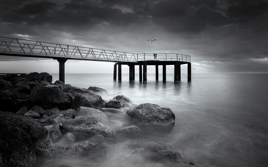 Pier Photograph by Joaquin Guerola