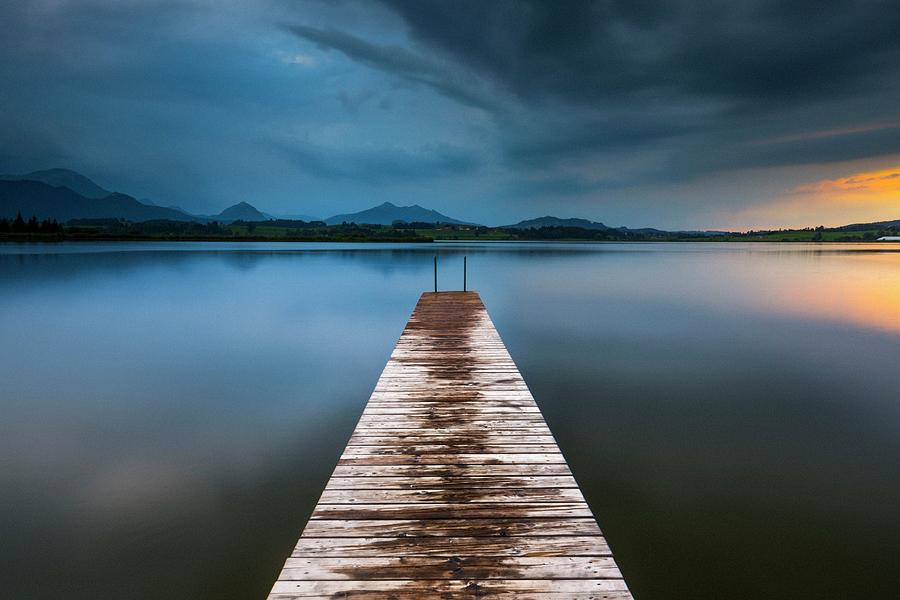 Pier Over Lake Digital Art by Maurizio Rellini