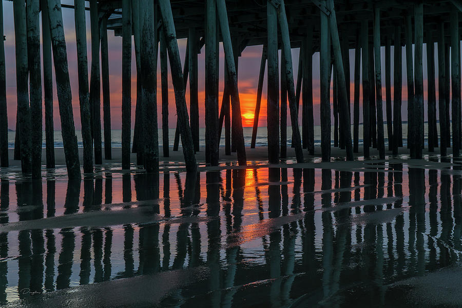 Pier Photograph - Pier sunrise by Douglas Curtis