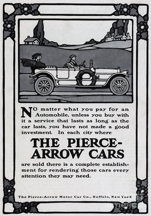 Pierce-arrow Automobile Advertisement Photograph by Bettmann