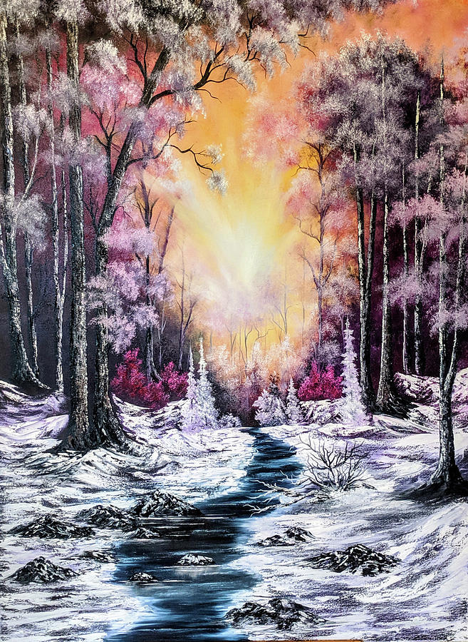 Landscape Painting - Piercing Silence by Teri Lindley Landscape Painting - Piercing Silence by Teri Lindley