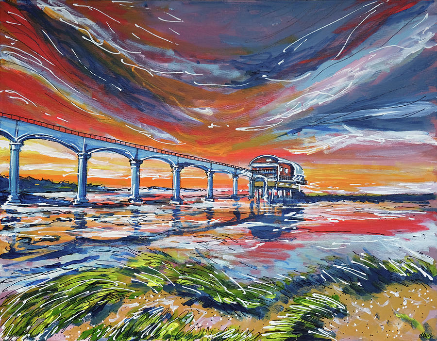 Piering at Bembridge Painting by Laura Hol Art