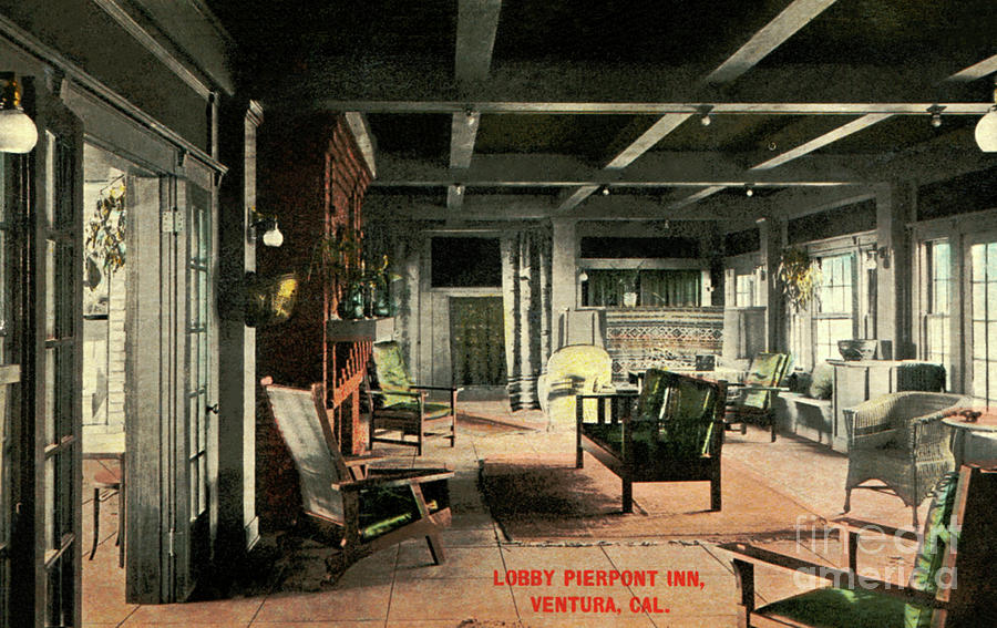 Pierpont Inn lobby - Ventura California Photograph by Sad Hill - Bizarre Los Angeles Archive