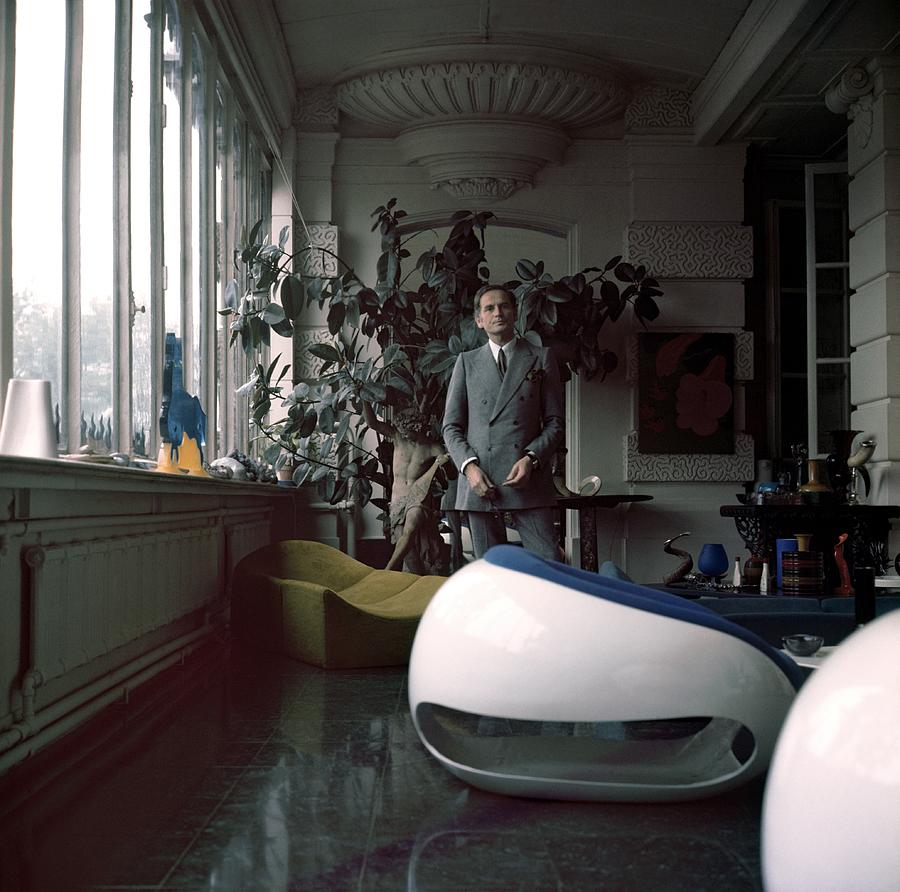 Pierre Cardin At Home Photograph by Stills