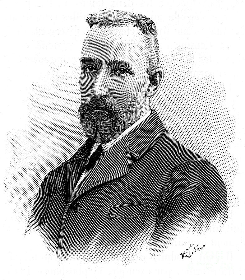 Pierre Curie, French Chemist Drawing by Print Collector