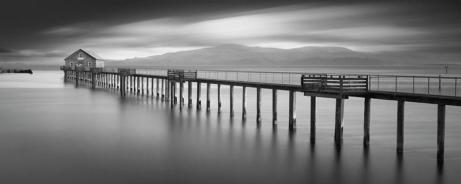 Black And White Photograph - Piers End Pano by Moises Levy