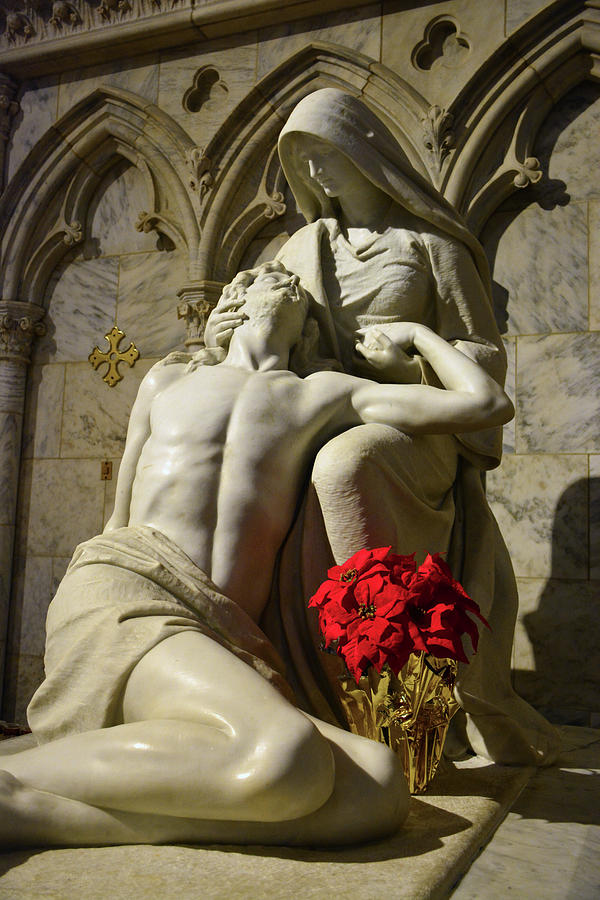 Pieta, St. Patricks Cathedral, New York City Photograph by Jerry Griffin