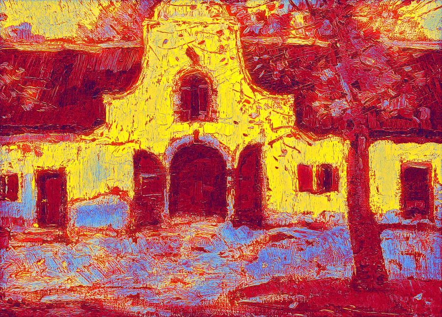 Nature Painting - Pieter Willem Frederick Wenning The Stable-doors At Groot Constantia Neon Art By Ahmet Asar by Ahmet Asar Nature Painting - Pieter Willem Frederick Wenning The Stable-doors At Groot Constantia Neon Art By Ahmet Asar by Ahmet Asar