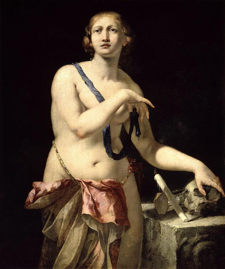Pietro Negri / Vanitas, 1662, Italian School, Oil on canvas, 110 cm x 90 cm, P02711. Painting by Pietro Negri -1628-1679-