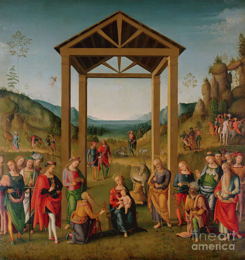 Pietro Perugino, The Adoration Of The Magi Painting by Pietro Perugino