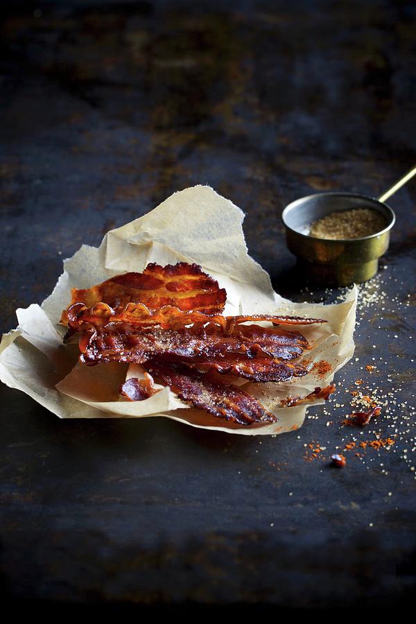 Pig Candy oven-baked Bacon With Cane Sugar Photograph by Fotos Mit Geschmack Jalag