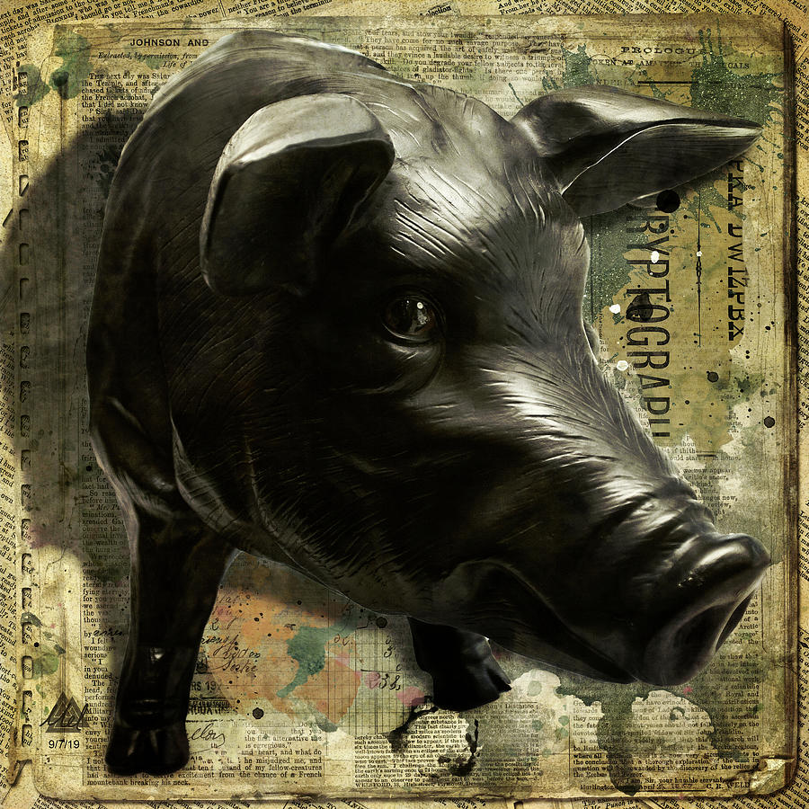 Plastic Pig Digital Art