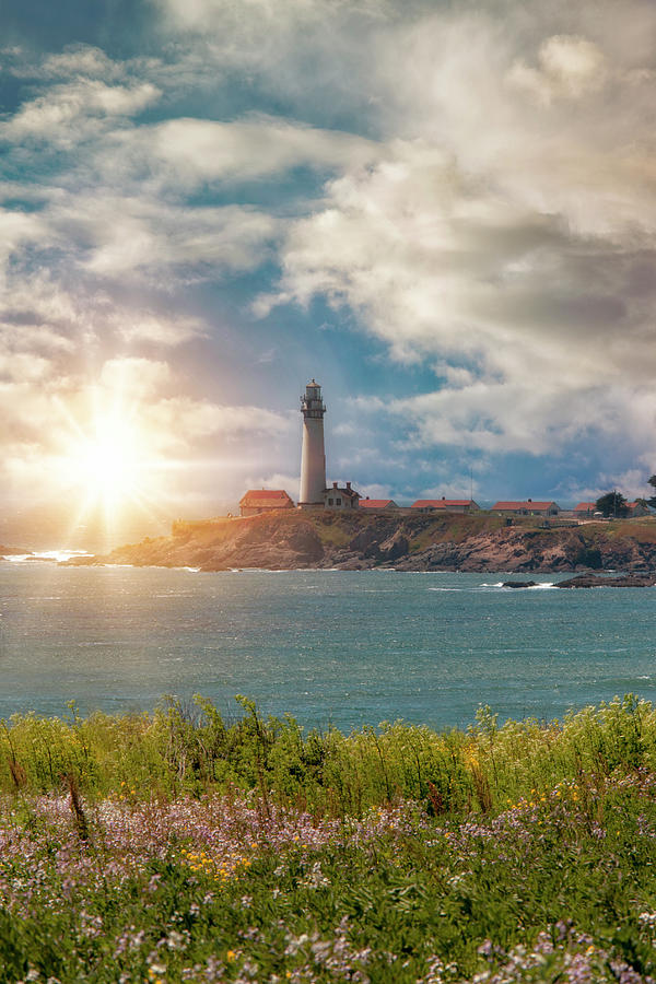 Pigeon Point Lighthouse At Sunset Photograph by Susangaryphotography