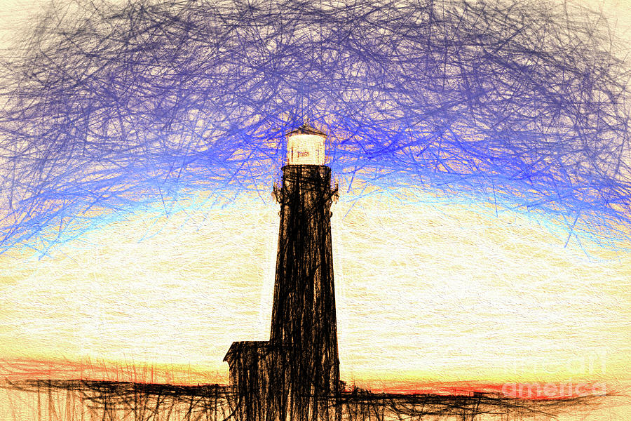 Lighthouse Concept Art Drawing posters & prints by Florian Brunn - Printler