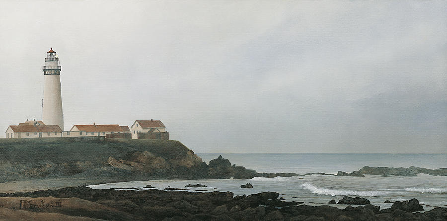 Pigeon Point Lighthouse Painting - Pigeon Point Lighthouse by David Knowlton