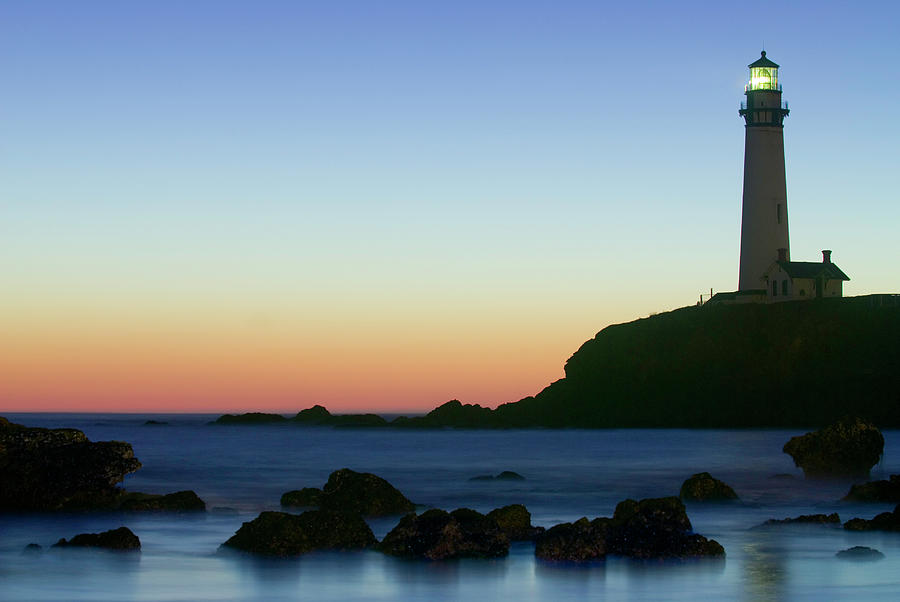 Pigeon Point Lighthouse Sunset Photograph by Deanbirinyi
