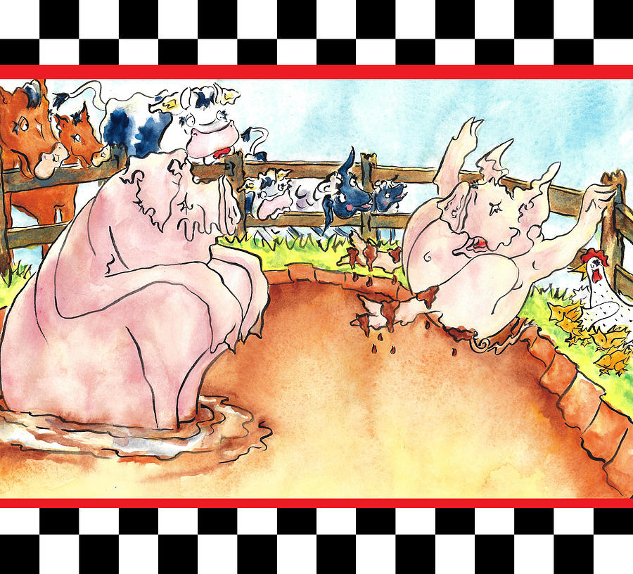 Piglet Has Fun with Checks for Children's Accessories by Jacki Kellum Piglet Has Fun with Checks for Children's Accessories by Jacki Kellum