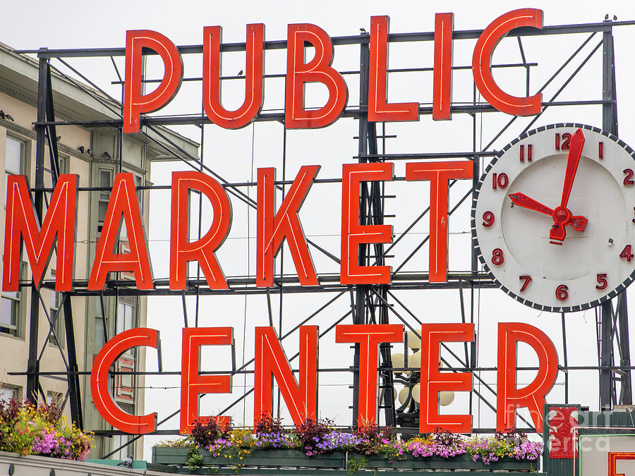 Pike Place Market Seattle Washington R1293 Photograph by Wingsdomain Art and Photography