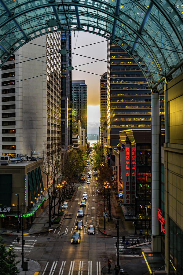 Pike Street Sunset Photograph by Tommy Farnsworth