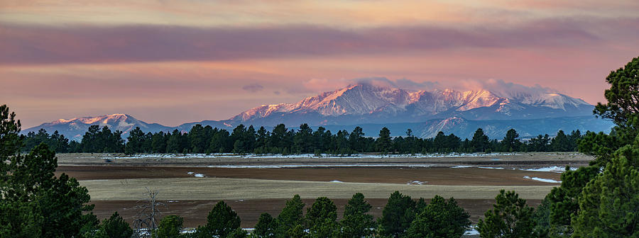 Colorado Photograph - Pikes Peak Sunrise by David R Robinson Colorado Photograph - Pikes Peak Sunrise by David R Robinson