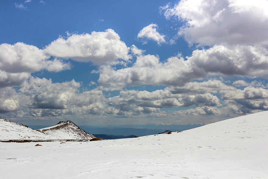Pikes Peak, Where Snow Meets Sky Photograph by Amy Sorvillo