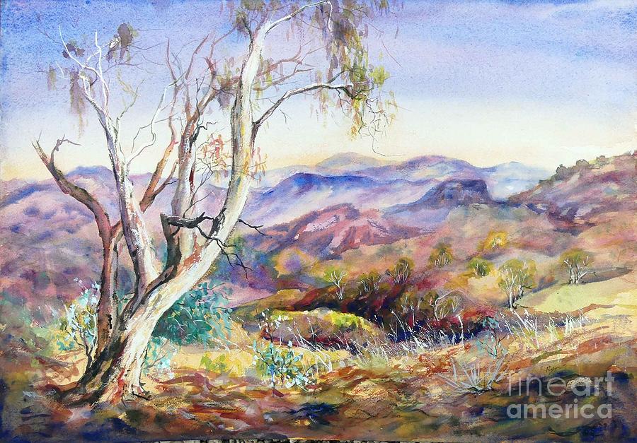 Pilbara, Hamersley Range, Western Australia. Painting by Ryn Shell