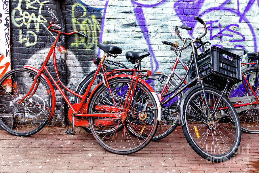 Pile of Bikes in Amsterdam Photograph by John Rizzuto