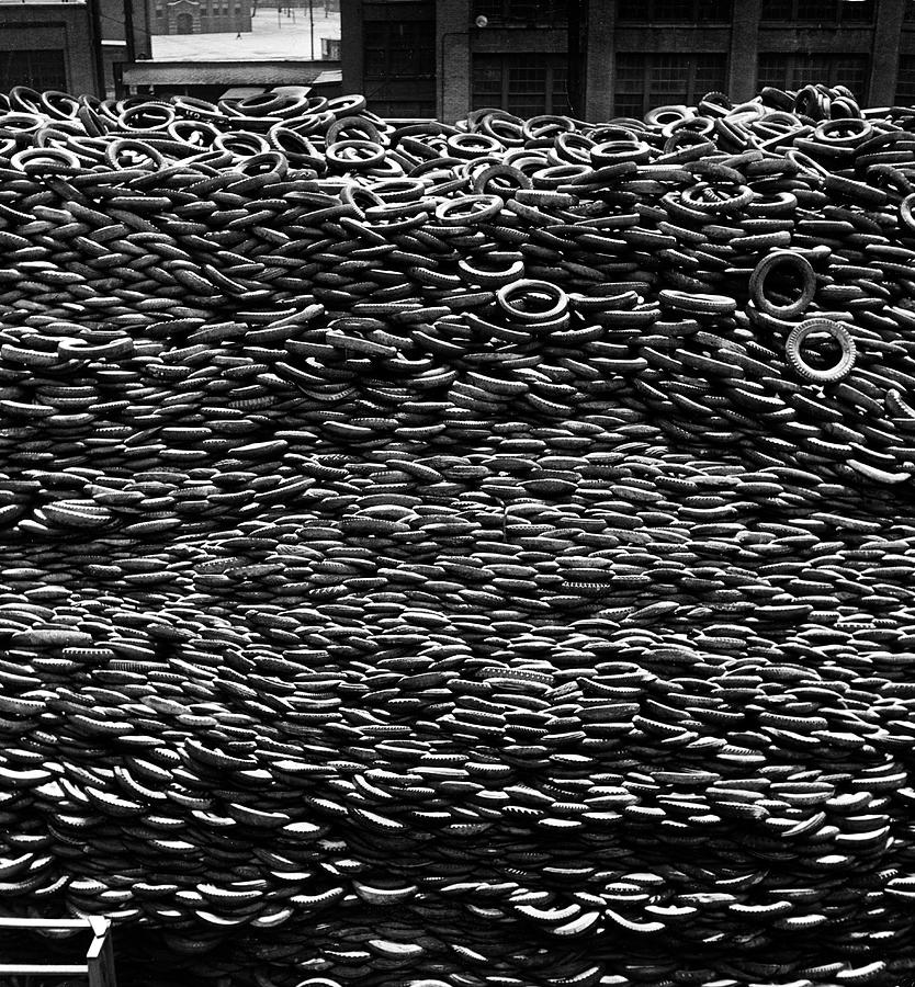 Transportation Photograph - Pile Of Tires by William Shrout