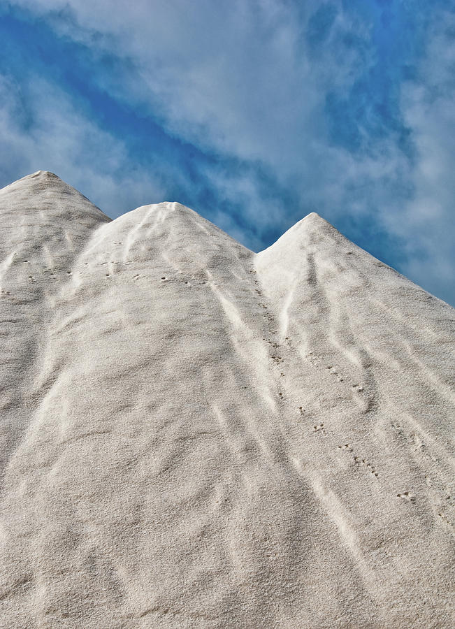 Piles Of Salt In Saline, Cagliari, Sardinia, Italy Digital Art by ...