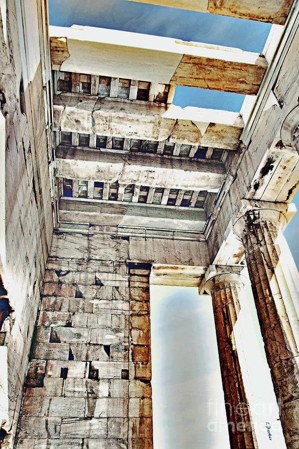 Pillar Ruins of Athens -2 Photograph by Linda Parker