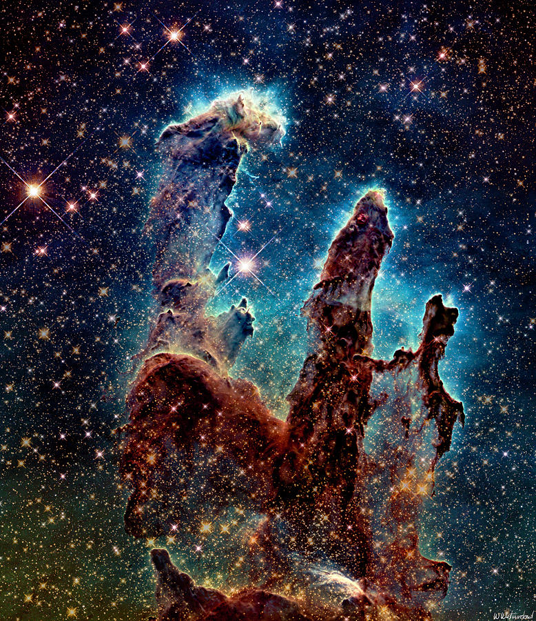 Pillars of Creation Visible and IR Photograph by Weston Westmoreland