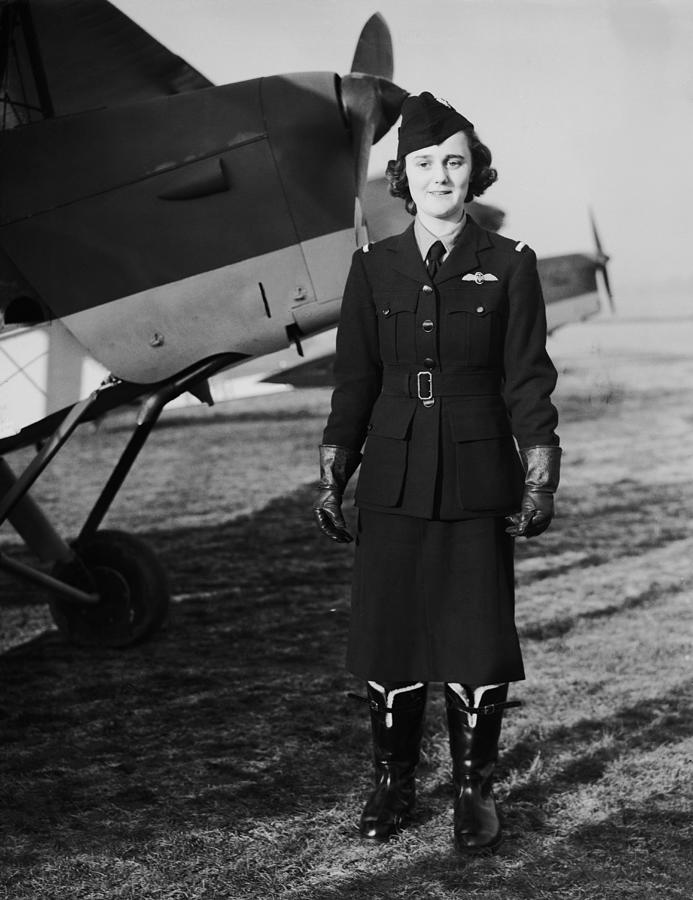 Pilot Joan Hughes Photograph by Keystone