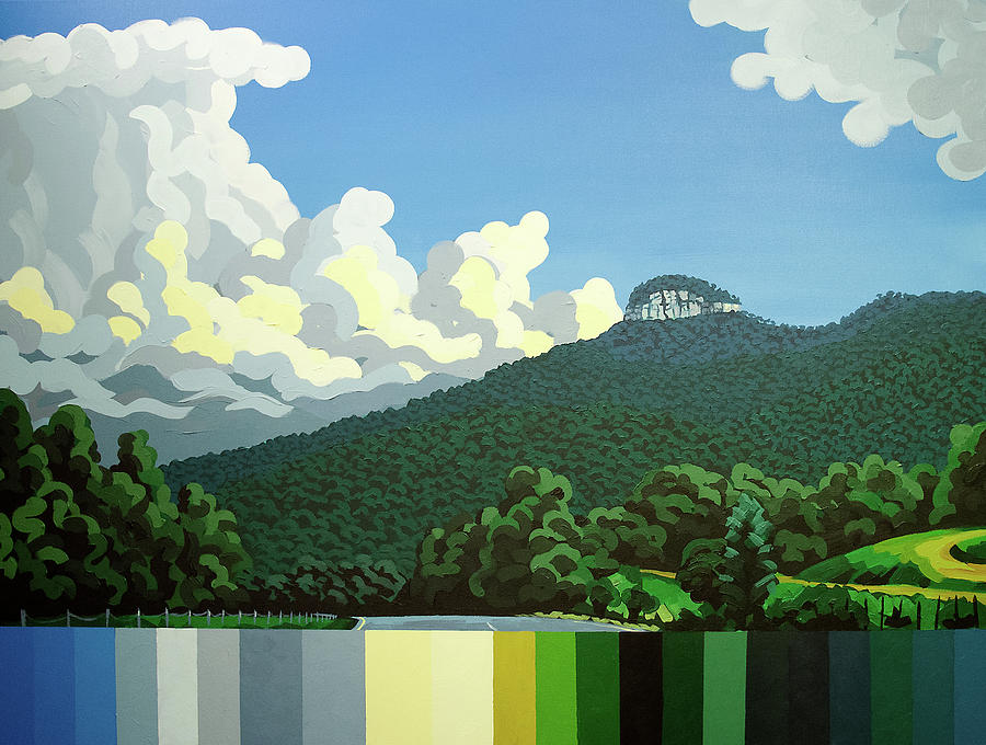 Pilot Mountain - Summer by John Gibbs Pilot Mountain - Summer by John Gibbs