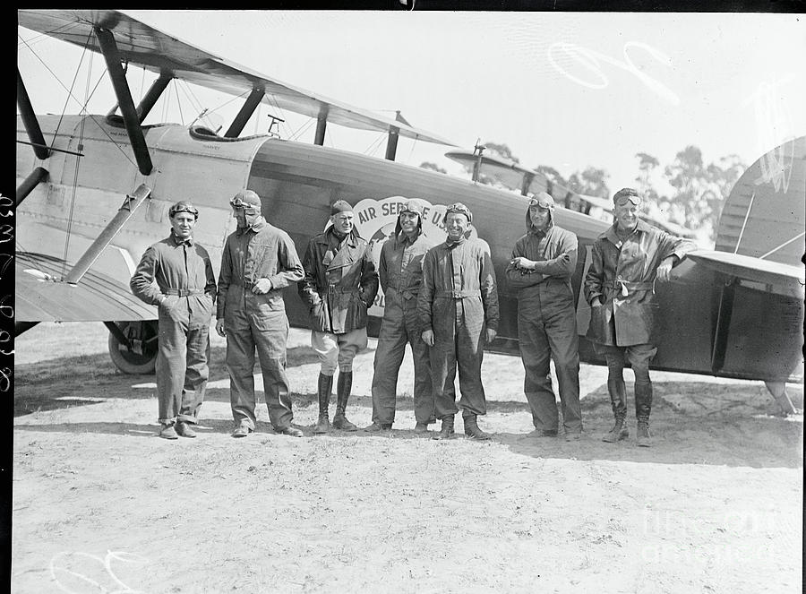 Pilots Beside Aircraft Photograph by Bettmann