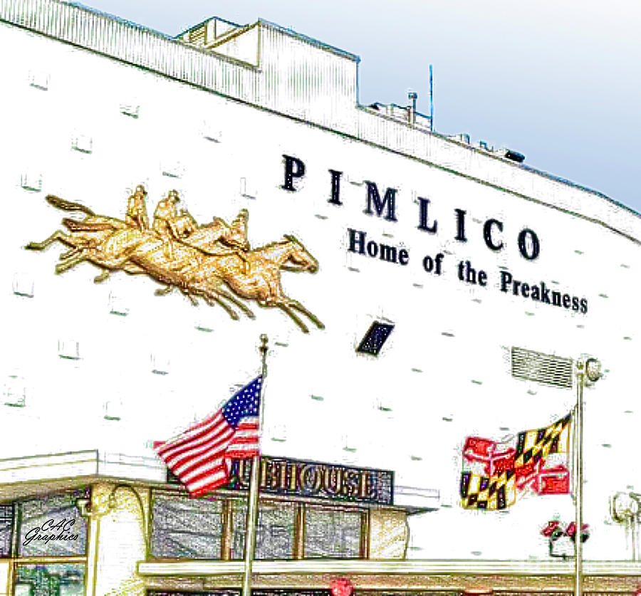 Baltimore Digital Art - Pimlico by CAC Graphics
