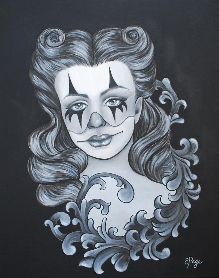 Pin Up Filigree Painting by Emily Page