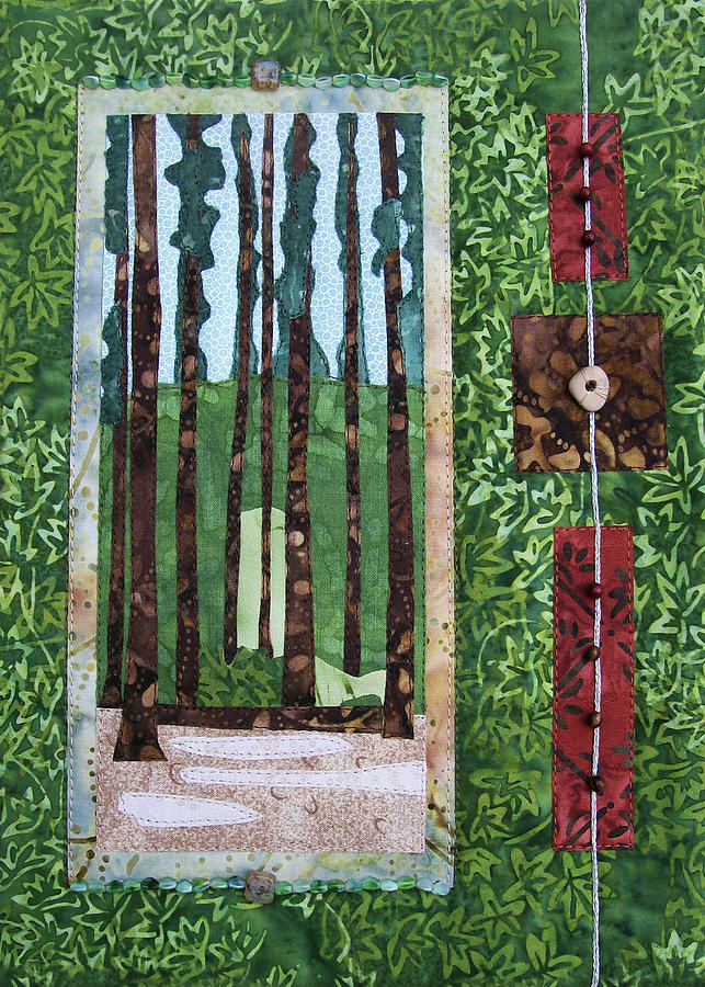 Pine Forest tall Tapestry - Textile by Pam Geisel