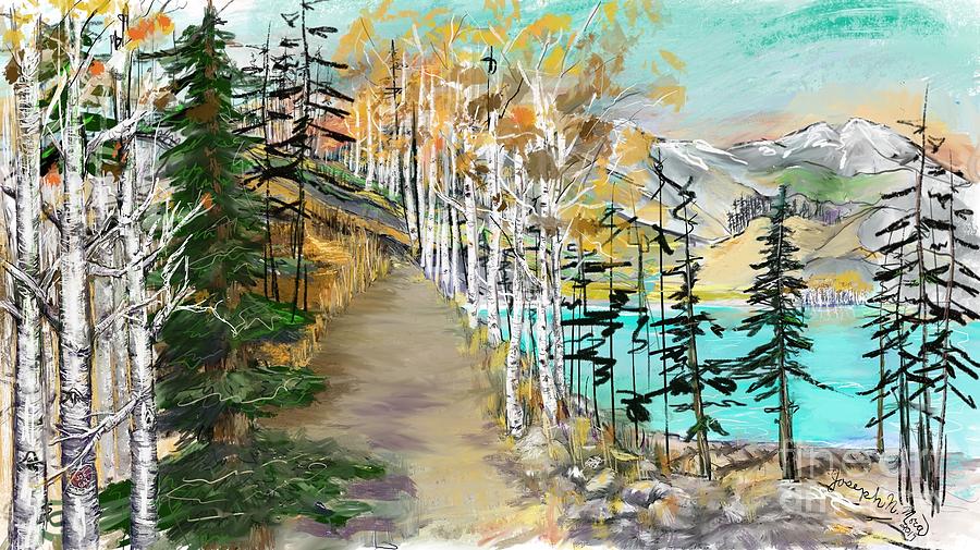 Pine Trees and Aspens Digital Art by Joseph Mora
