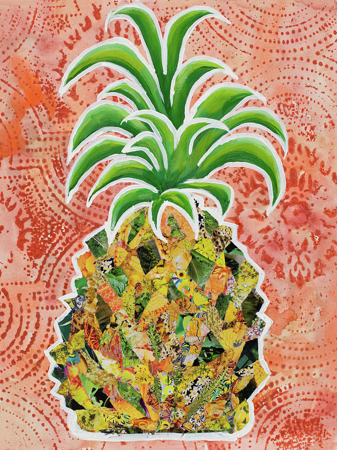 Pineapple Collage IIi Painting by - Pixels Ritter Gina