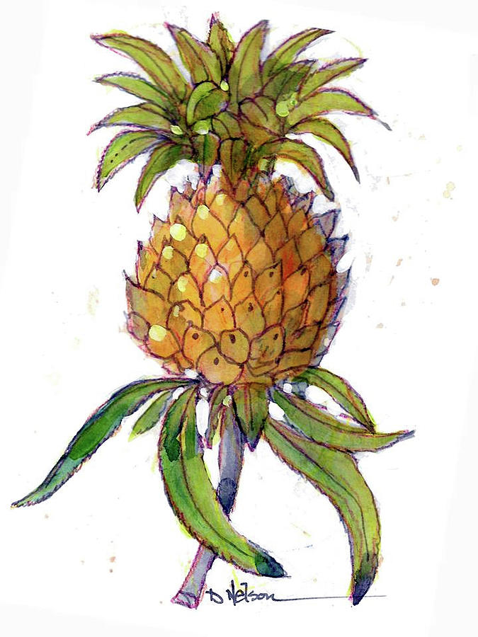 Pineapple Painting by Dan Nelson