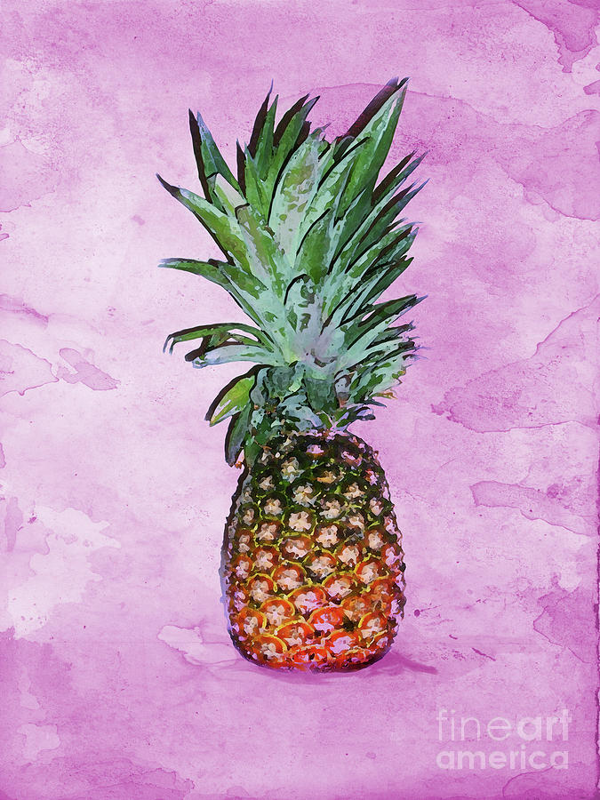 Pineapple Digital Art by Marissa Maheras