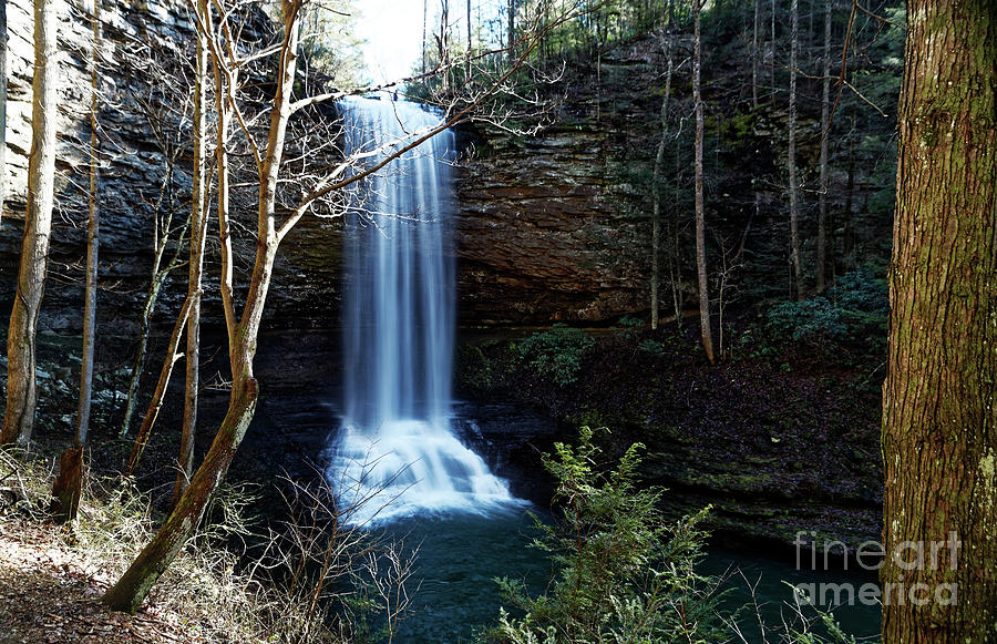 Waterfall Photograph - Piney Falls In December by Paul Mashburn