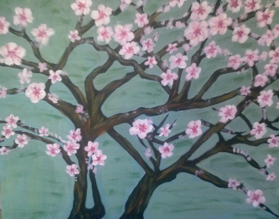 Almond Blossom Painting - Pink Almond Blossom by Whitney Wiedner Almond Blossom Painting - Pink Almond Blossom by Whitney Wiedner