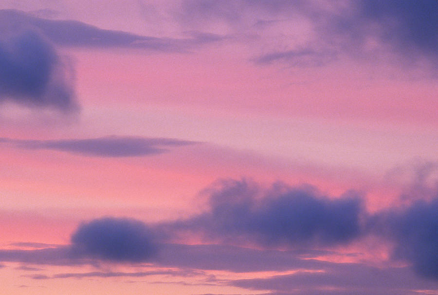Pink And Blue Clouds Photograph by Wesley Hitt