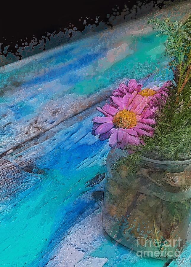Pink and Blue Digital Art by Diana Rajala